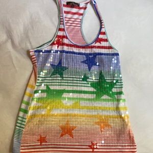 Almost Famous Juniors sequin tank top